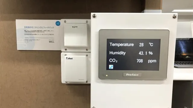 オフィス内に設置している空気質センサーの画像